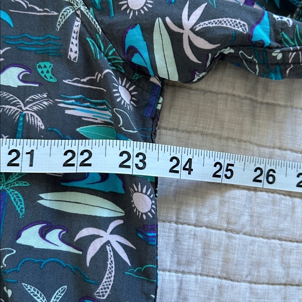 O’Neill modern gray surfer palm tree, organic cotton button down shirt XXL​ - Picture 8 of 9
